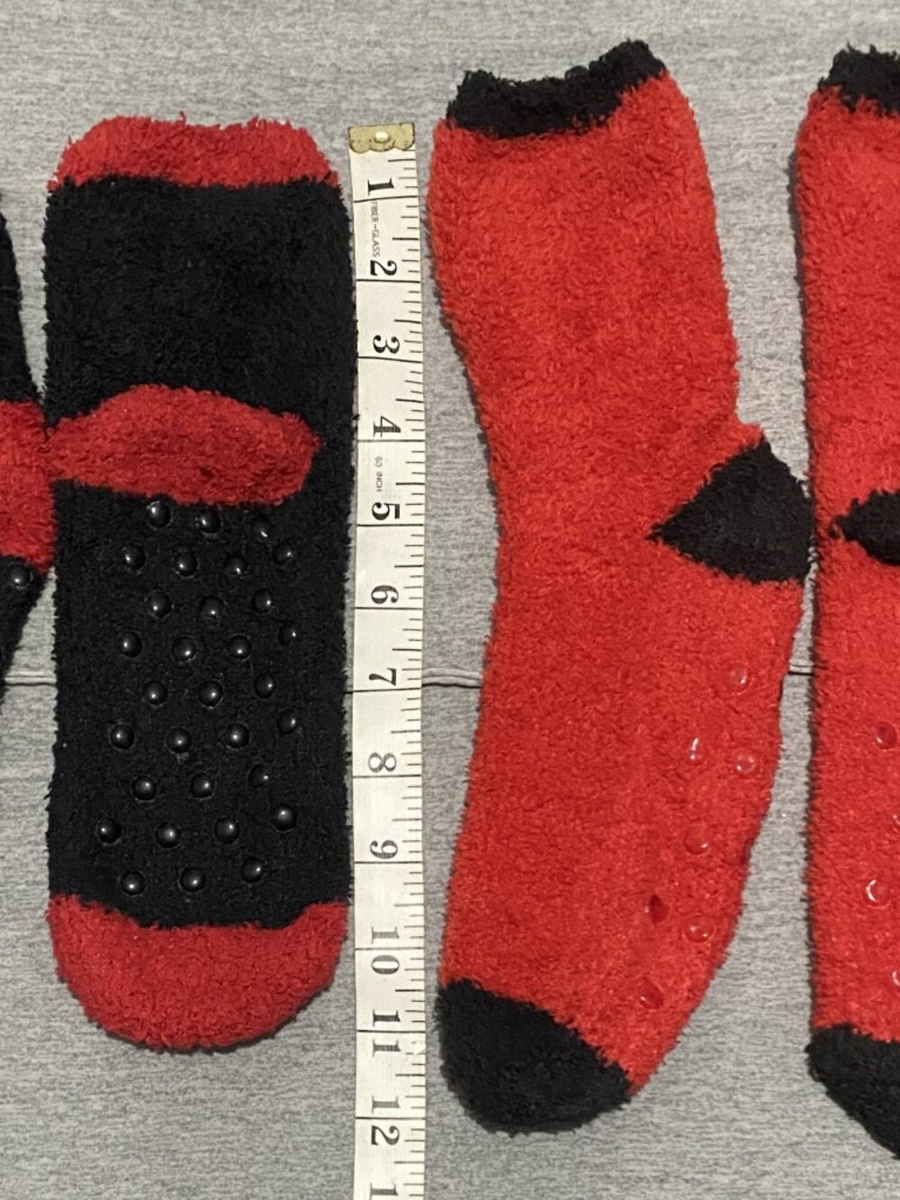 Two Pairs Warm Socks With Grips (223)